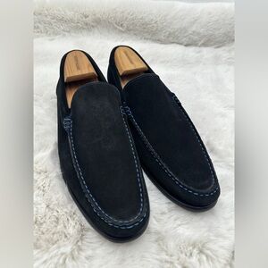 To‎ Boot New York Adam Derrick Blue suede leather loafers shoes Size US 11